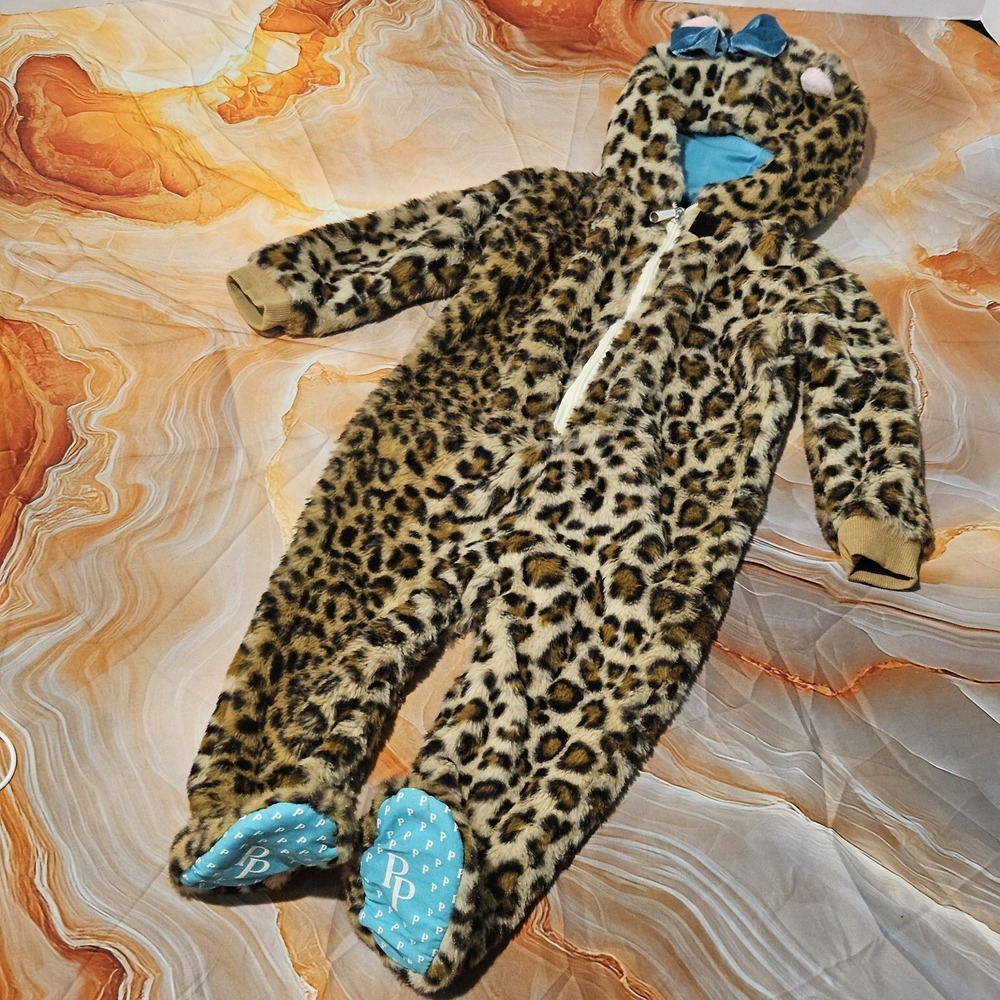 Posh Peanut Leopard Cheetah Halloween Costume Baby Girl 12-18 Months